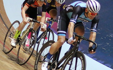 Element Cycling Team compete in track races.